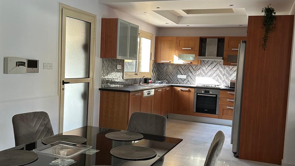 A luxurious, newly built villa.