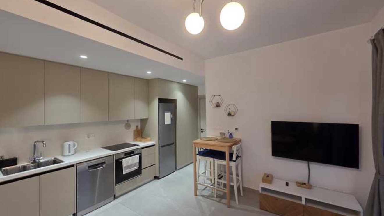 A stylish and cozy one-bedroom apartment