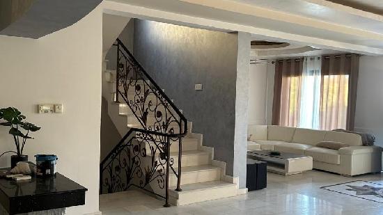 A luxurious, newly built villa.