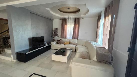 A luxurious, newly built villa.